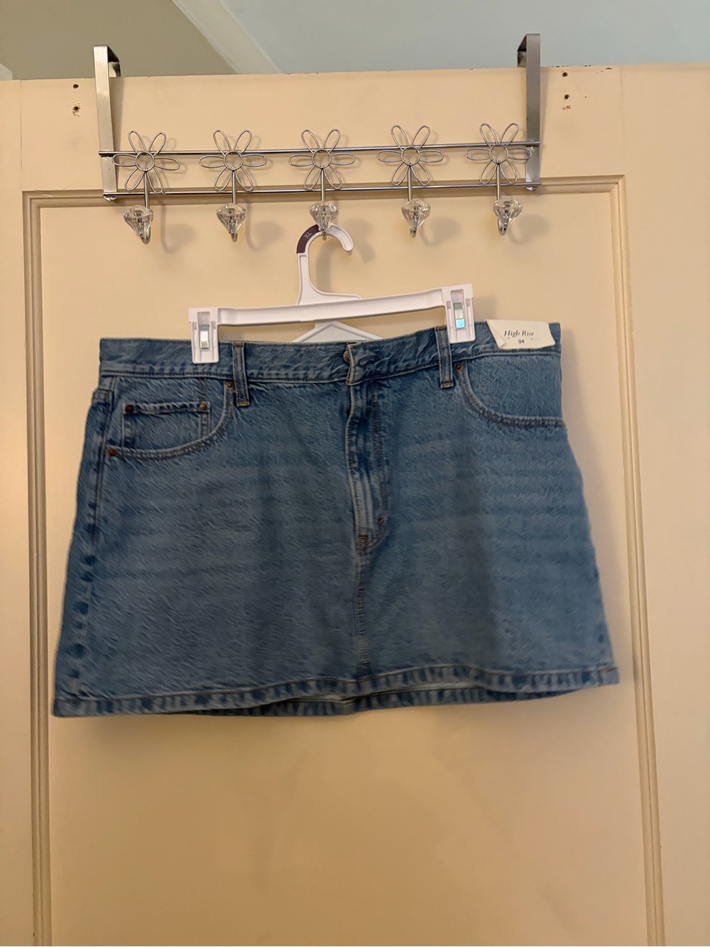 Abercrombie & Fitch Light Blue Denim Mini Skirt